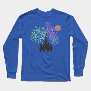Fireworks and Castle Long Sleeve T-Shirt